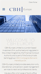 Mobile Screenshot of cbheurope.com